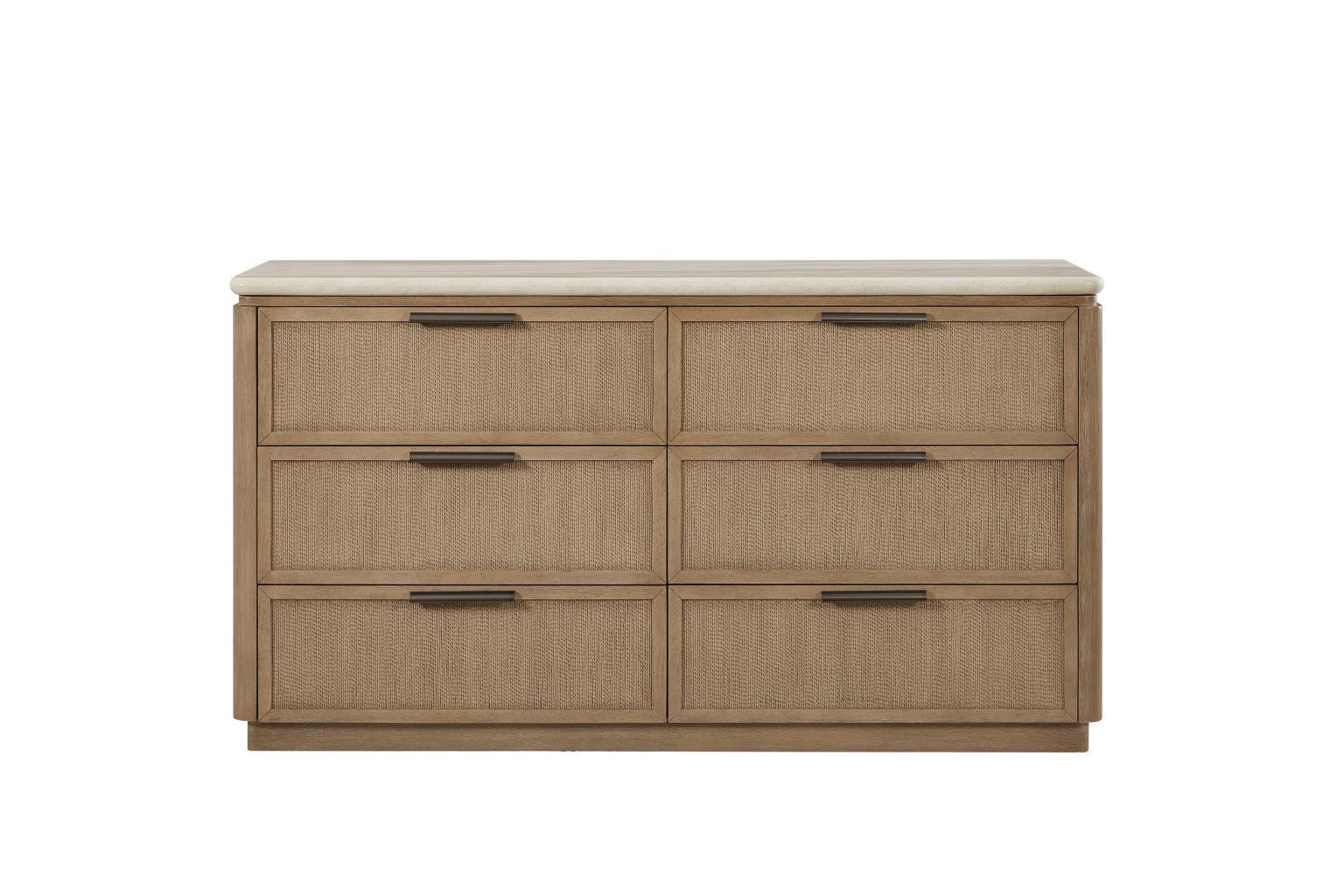 Dresser - Rope Drawer Fronts - Toffee