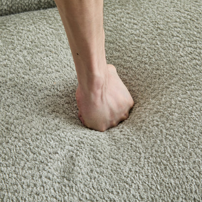 Tonson 83' 3-Seater Sofa,Wave Design, Living Rooms,Bedrooms,Apartment Office,Light Green Sofa