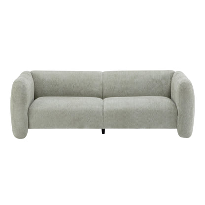 Tonson 83' 3-Seater Sofa,Wave Design, Living Rooms,Bedrooms,Apartment Office,Light Green Sofa