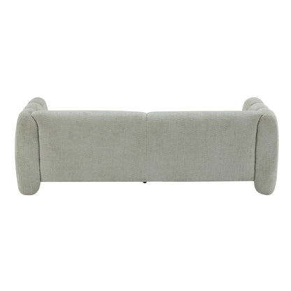 Tonson 83' 3-Seater Sofa,Wave Design, Living Rooms,Bedrooms,Apartment Office,Light Green Sofa