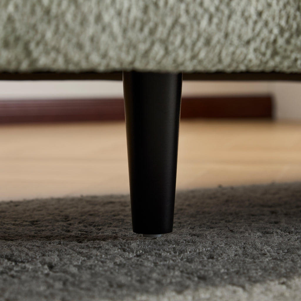 Tonson 83' 3-Seater Sofa,Wave Design, Living Rooms,Bedrooms,Apartment Office,Light Green Sofa