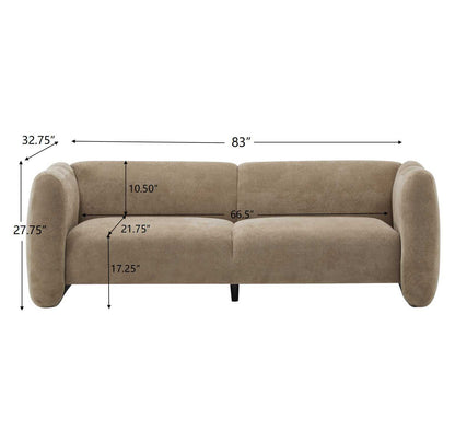 Tonson 83' 3-Seater Sofa,Wave Design, Living Rooms,Bedrooms,Apartment Office,Nomad Sofa