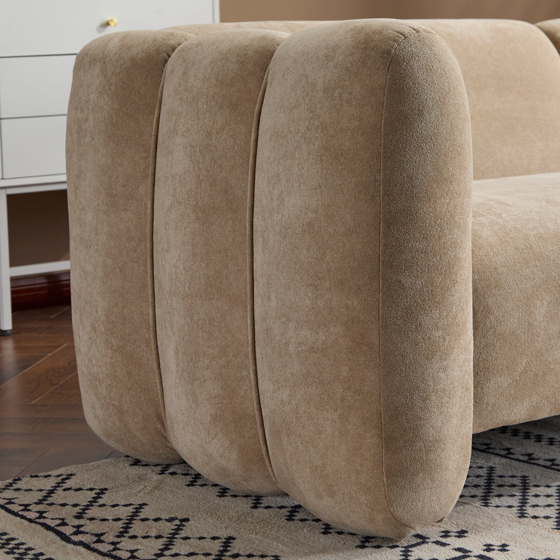 Tonson 83' 3-Seater Sofa,Wave Design, Living Rooms,Bedrooms,Apartment Office,Nomad Sofa