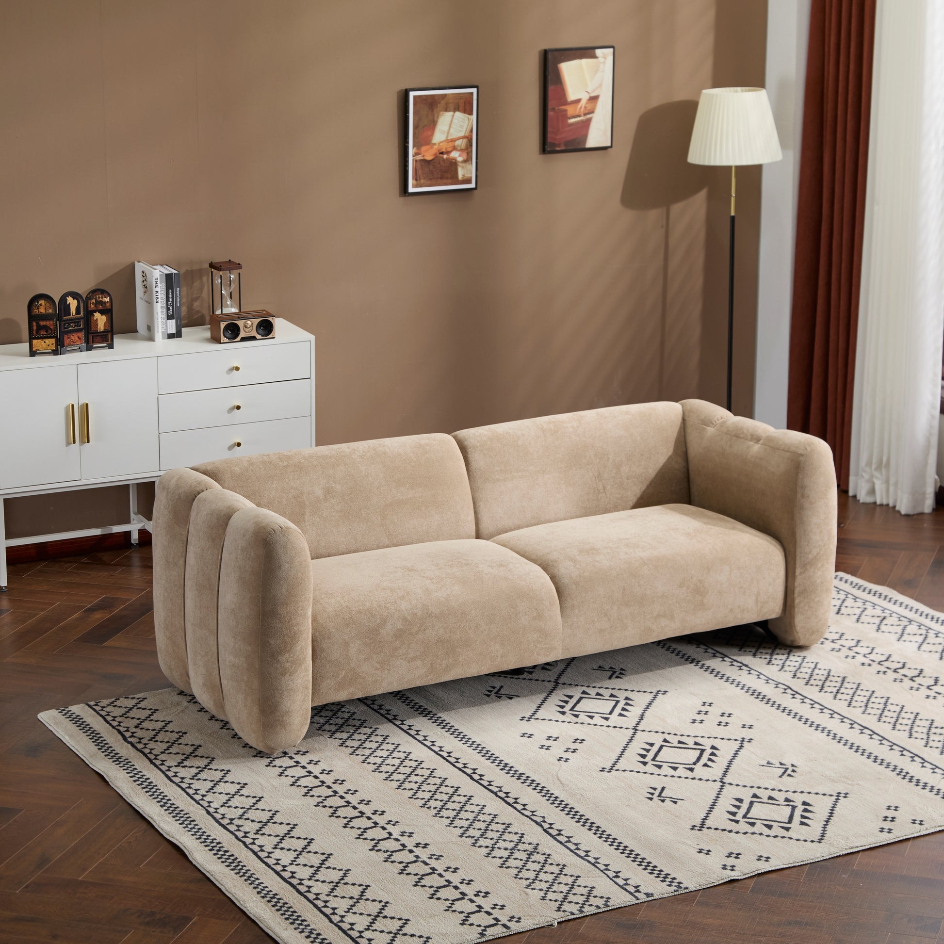 Tonson 83' 3-Seater Sofa,Wave Design, Living Rooms,Bedrooms,Apartment Office,Nomad Sofa