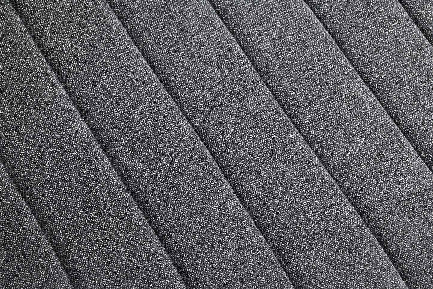 Transitional Style 1pc Channel Tufted Swivel Round Chair Scattered Back Pillow Dark Gray Finish Primary living Room Accent Chair