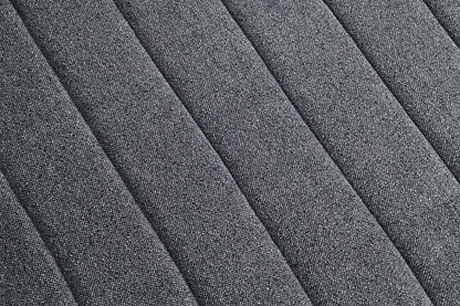 Transitional Style 1pc Channel Tufted Swivel Round Chair Scattered Back Pillow Dark Gray Finish Primary living Room Accent Chair