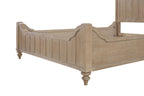 Queen Panel Bed in Sand Finish With Transitional Casual Design