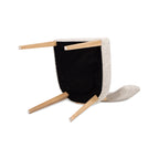 Louise Split Back Upholstered Dining Side Chair, Set of 2, Travertine Beige Chenille