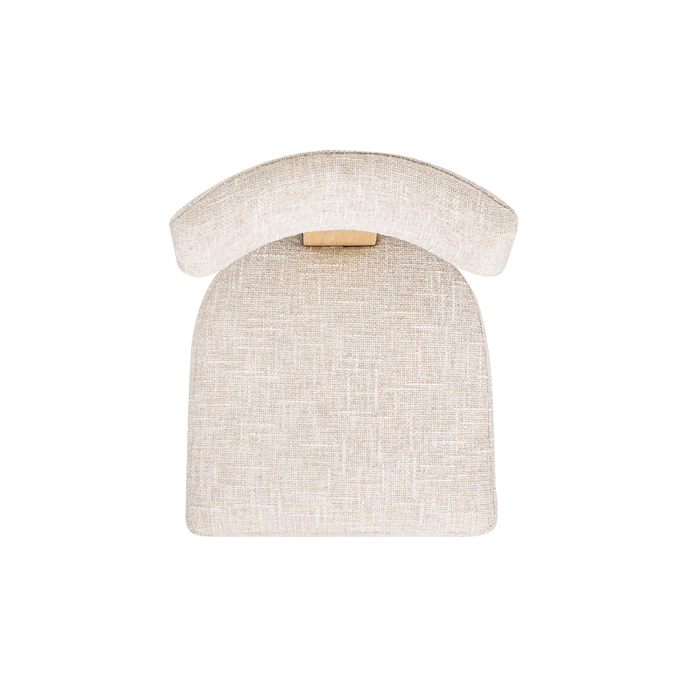 Louise Split Back Upholstered Dining Side Chair, Set of 2, Travertine Beige Chenille