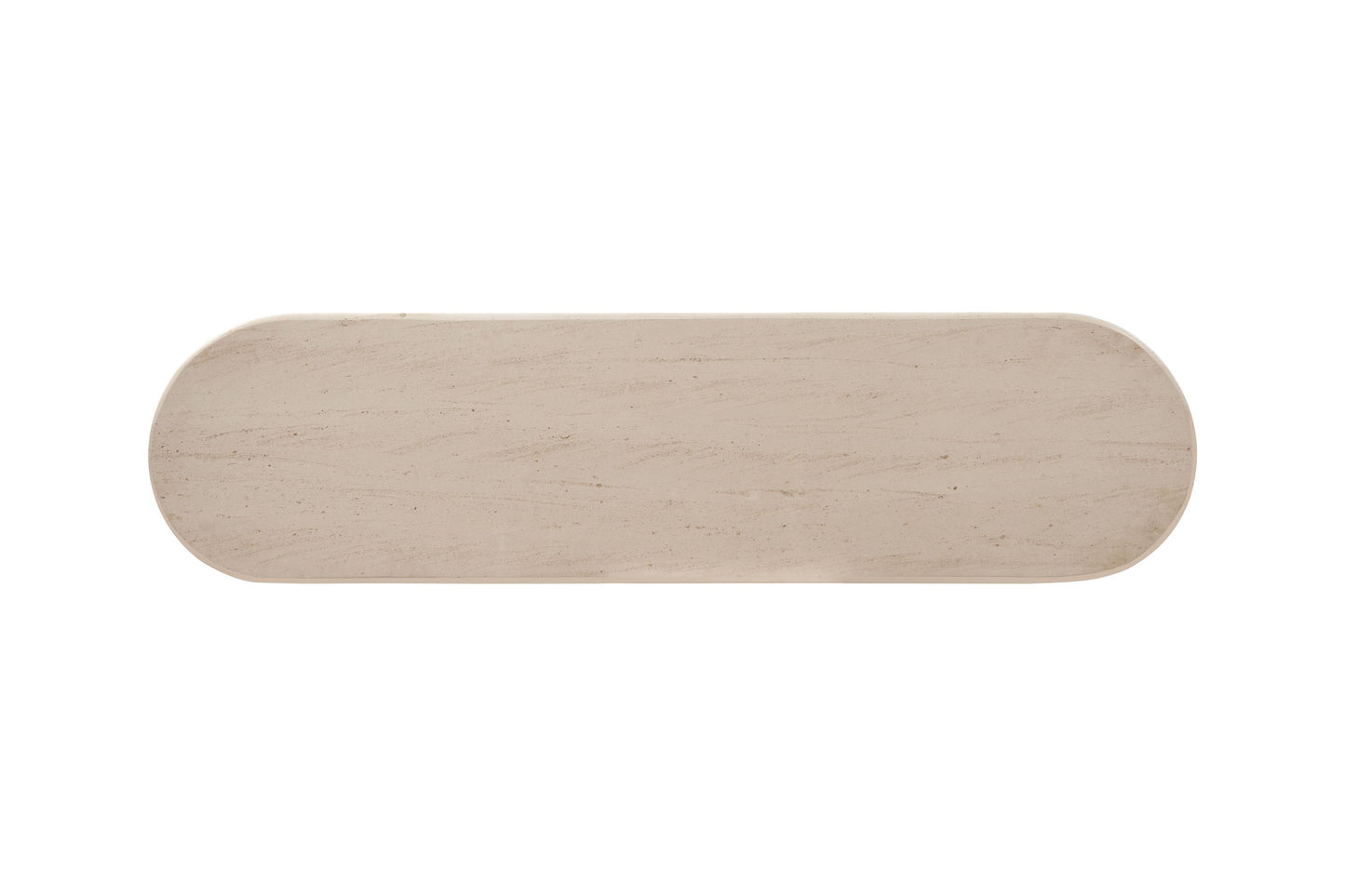 Stone Top Rope Woven Curved Sideboard Cabinet