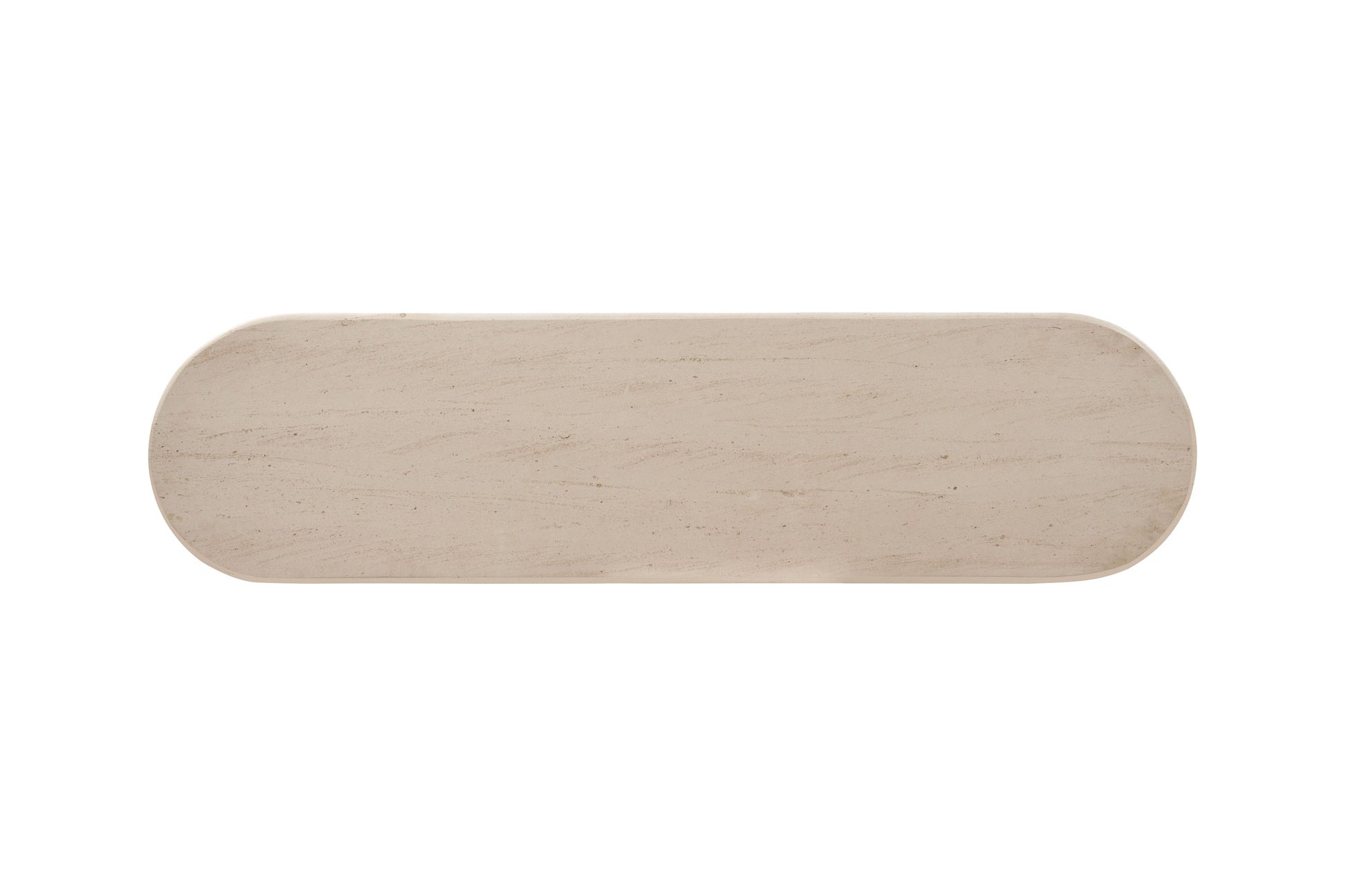 Stone Top Rope Woven Curved Sideboard Cabinet