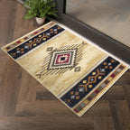 Tribes GC_YLS4003 Cream 7 ft. 10 in. x 10 ft. 3 in. Southwest Area Rug - Groovy Boardz