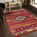 Tribes GC_YLS4002 Red 5 ft. 3 in. x 7 ft. 3 in. Southwest Area Rug - Groovy Boardz