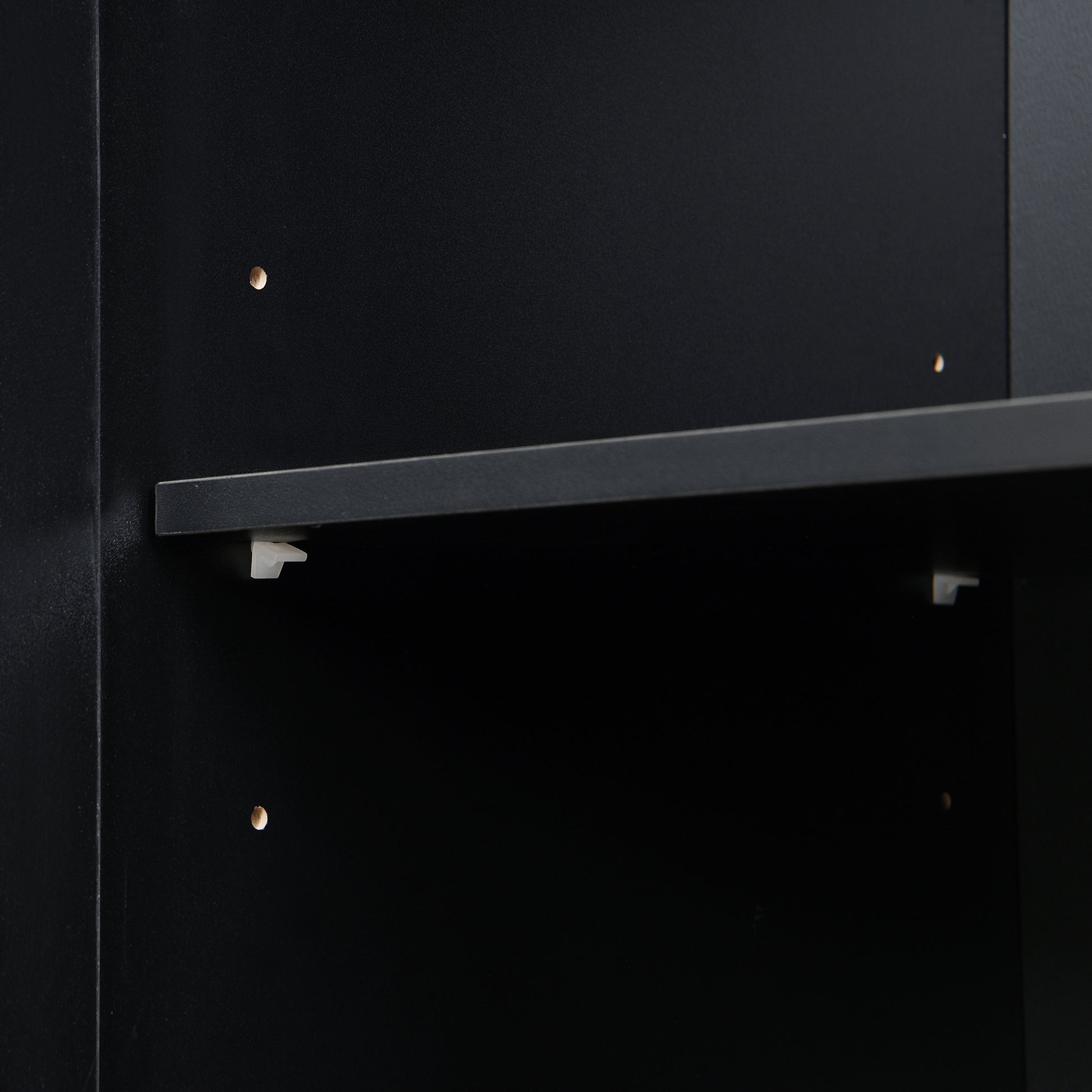 U-Can 79'' Tall Modern Hall Tree with Shoe Storage, 4-in-1 Entryway Bench with 6 Cabinets, 4 Coat Hooks & Adjustable Shelf for Hallway, living room, Black