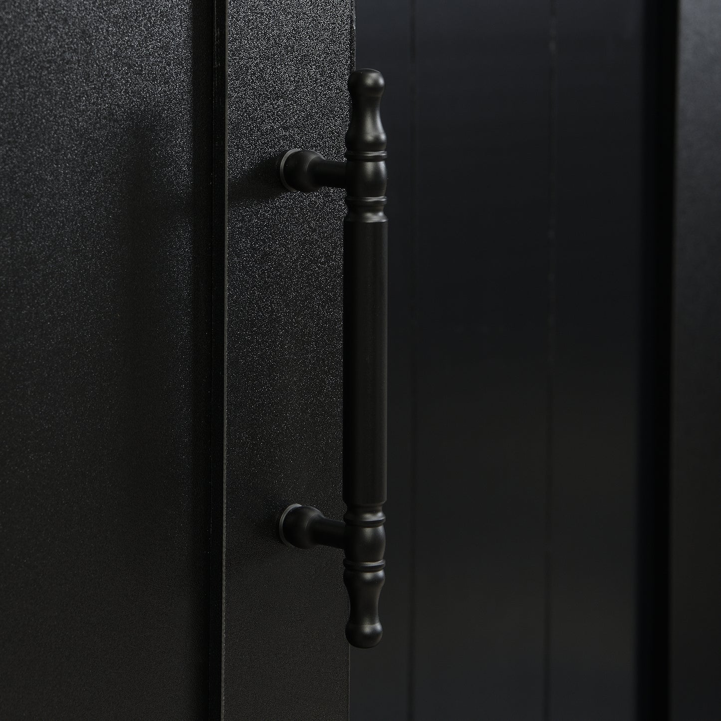 U-Can 79'' Tall Modern Hall Tree with Shoe Storage, 4-in-1 Entryway Bench with 6 Cabinets, 4 Coat Hooks & Adjustable Shelf for Hallway, living room, Black