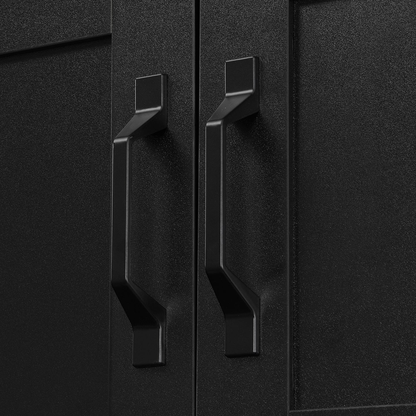 U-Can 79'' Tall Modern Hall Tree with Shoe Storage, 4-in-1 Entryway Bench with 6 Cabinets, 4 Coat Hooks & Adjustable Shelf for Hallway, living room, Black