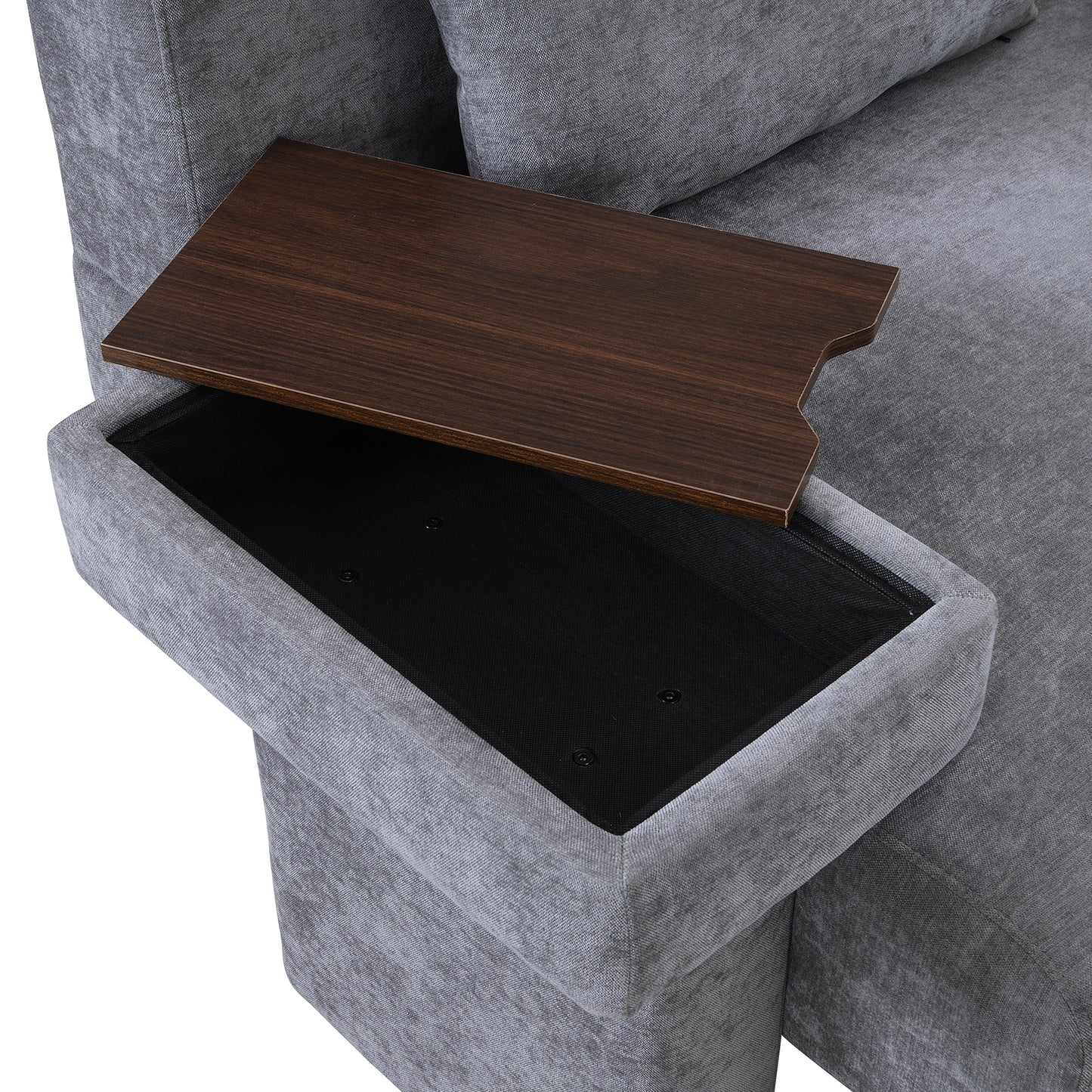 U-Can Modern Oversized Armchair, 48'' Wide Mid-Century Chair with Pillow Upholstered, Sturdy Wood Frame & Soft Cushion for Living Room