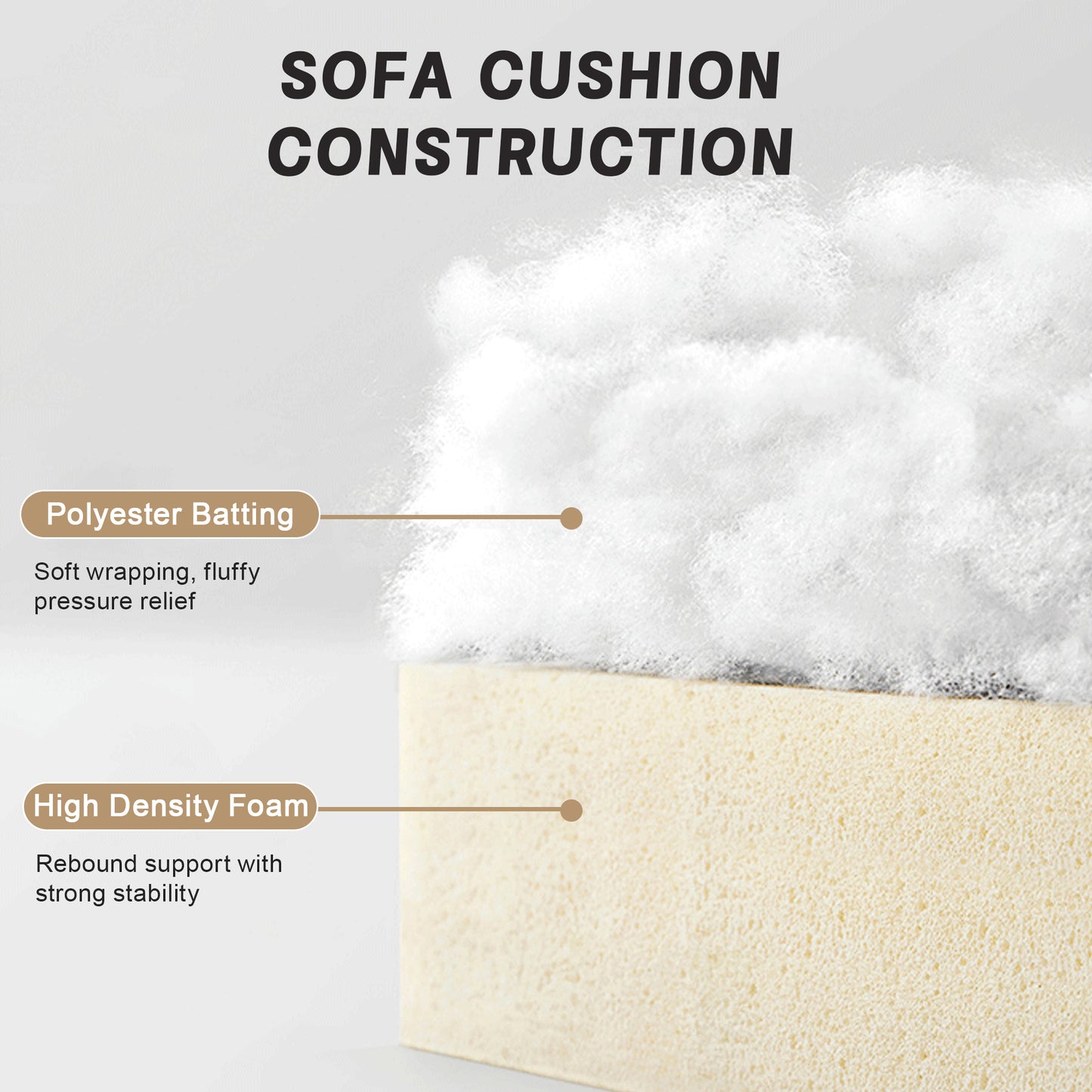 U Shape 4 Seater Deep Seat Sofa Couch with Ottomans,4-Seat Sofa with with 2 Movable Ottomans,, Oversized Modular Sectional Sofa with 6 Seats and Storage Pull out Drawer Under Each Seat,Chenille Wheat