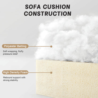 U Shape 4 Seater Deep Seat Sofa Couch with Ottomans,4-Seat Sofa with with 2 Movable Ottomans,, Oversized Modular Sectional Sofa with 6 Seats and Storage Pull out Drawer Under Each Seat,Chenille Wheat