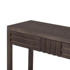 U_STYLE Ash Veneer Modern Style Console Table, Striped Design, Suitable for Entryway, Corridor, Foyer, Living Room, Study