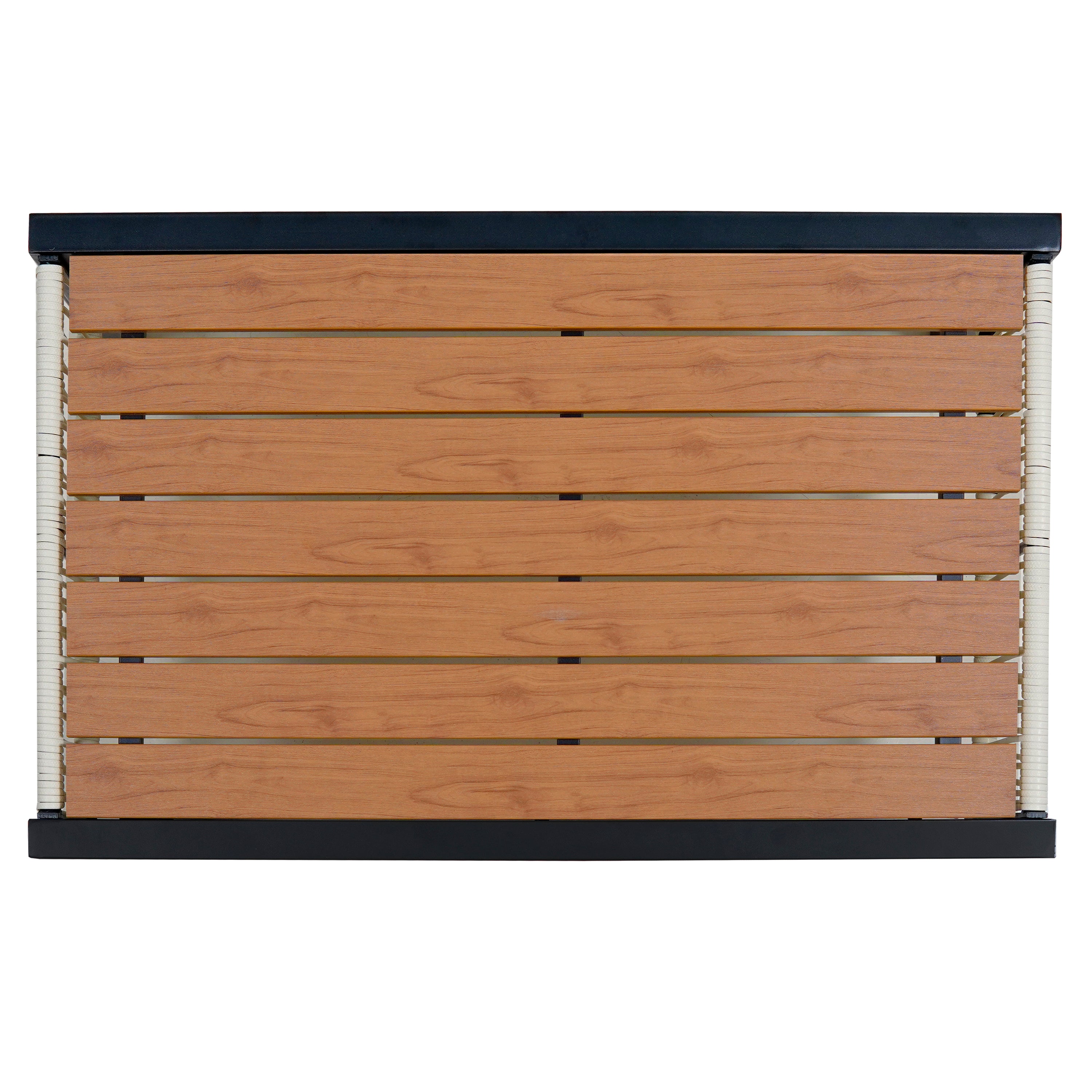 U_Style Multi-person Outdoor Iron Sofa Set with A table, Rattan Decoration, Waterproof, Rust-proof, Suitable for Garden, Lawn Use