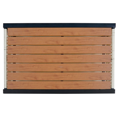 U_Style Multi-person Outdoor Iron Sofa Set with A table, Rattan Decoration, Waterproof, Rust-proof, Suitable for Garden, Lawn Use