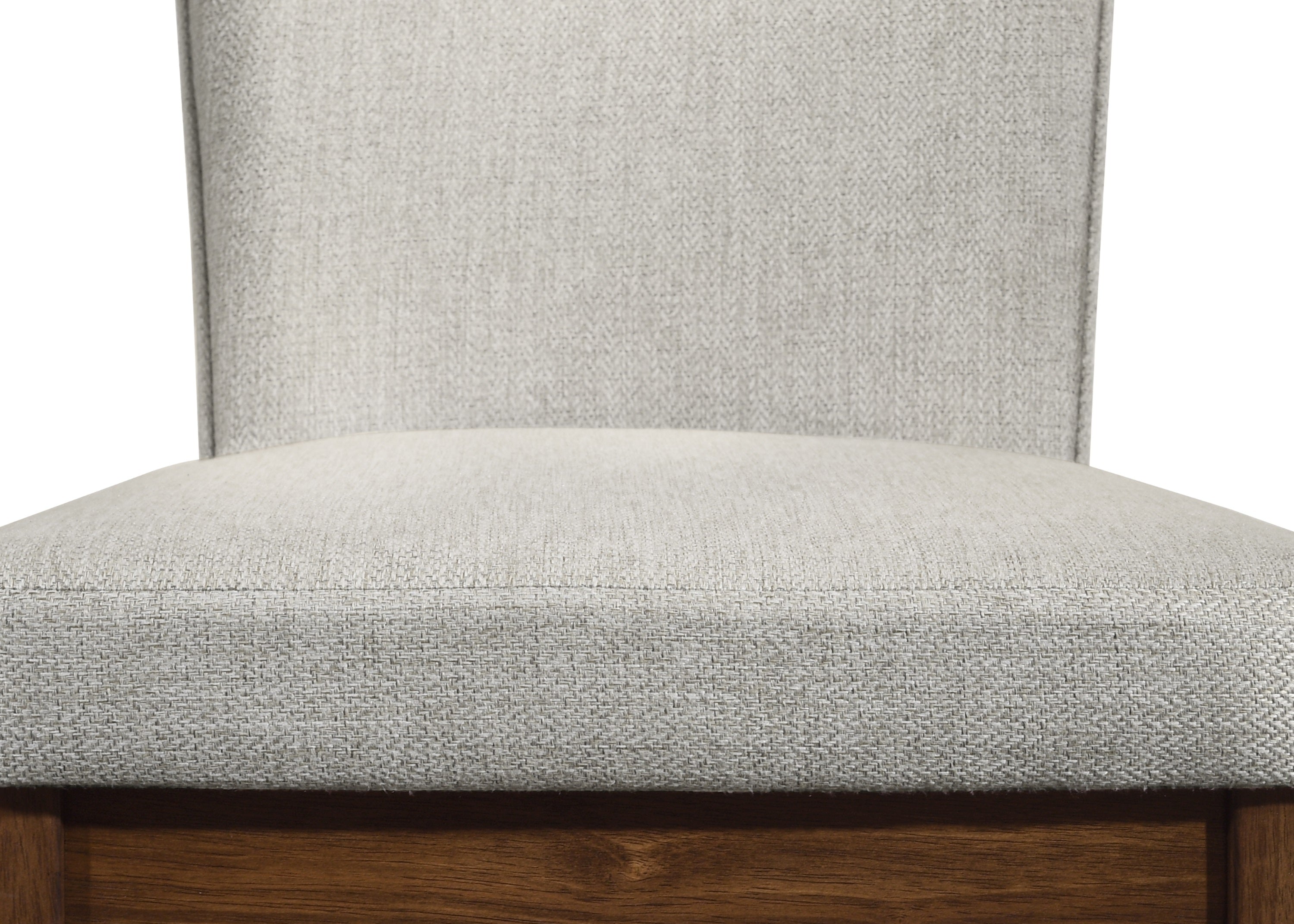 Mid-century Modern 5pc Dining Set Rectangular Unique Table Warm Wood Finish Upholstered Chairs Brown Wooden Dining Room Furniture