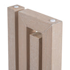 U_STYLE Uniquely Designed Oak Veneer Console Table with Distinctive Side Shapes, Suitable for Entryway, Hallway, Living Room, Foyer, Corridor