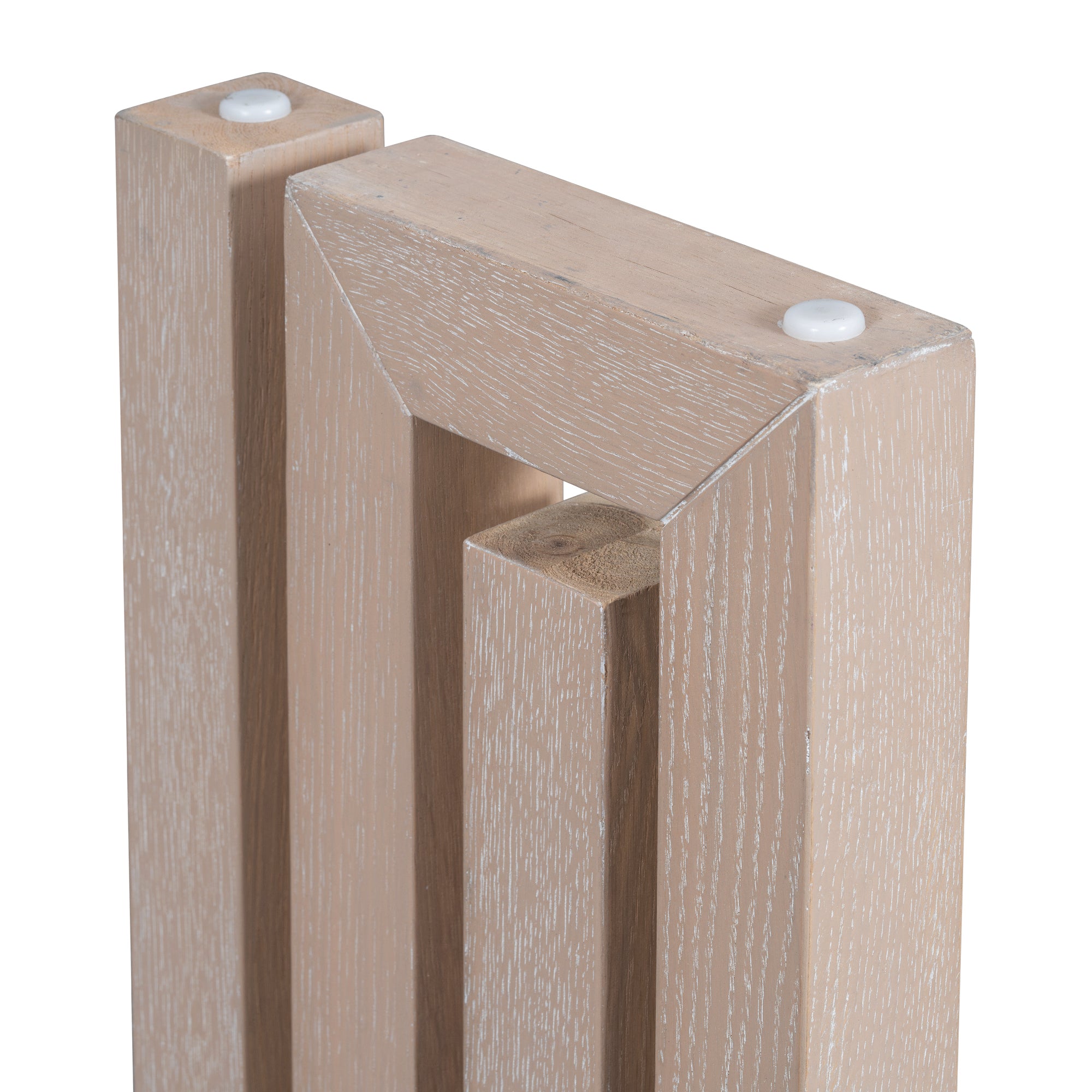 U_STYLE Uniquely Designed Oak Veneer Console Table with Distinctive Side Shapes, Suitable for Entryway, Hallway, Living Room, Foyer, Corridor