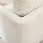 Barrel Chair, Chenille Accent Chair, Fabric Armchair Club Chair,Upholstered Arm Chair with Solid Wood Legs,Waist Pillow,Padded Single Chair for Living Room/Bedroom/Study/Waiting Room,Beige - Groovy Boardz