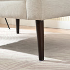 Barrel Chair, Chenille Accent Chair, Fabric Armchair Club Chair,Upholstered Arm Chair with Solid Wood Legs,Waist Pillow,Padded Single Chair for Living Room/Bedroom/Study/Waiting Room,Beige - Groovy Boardz