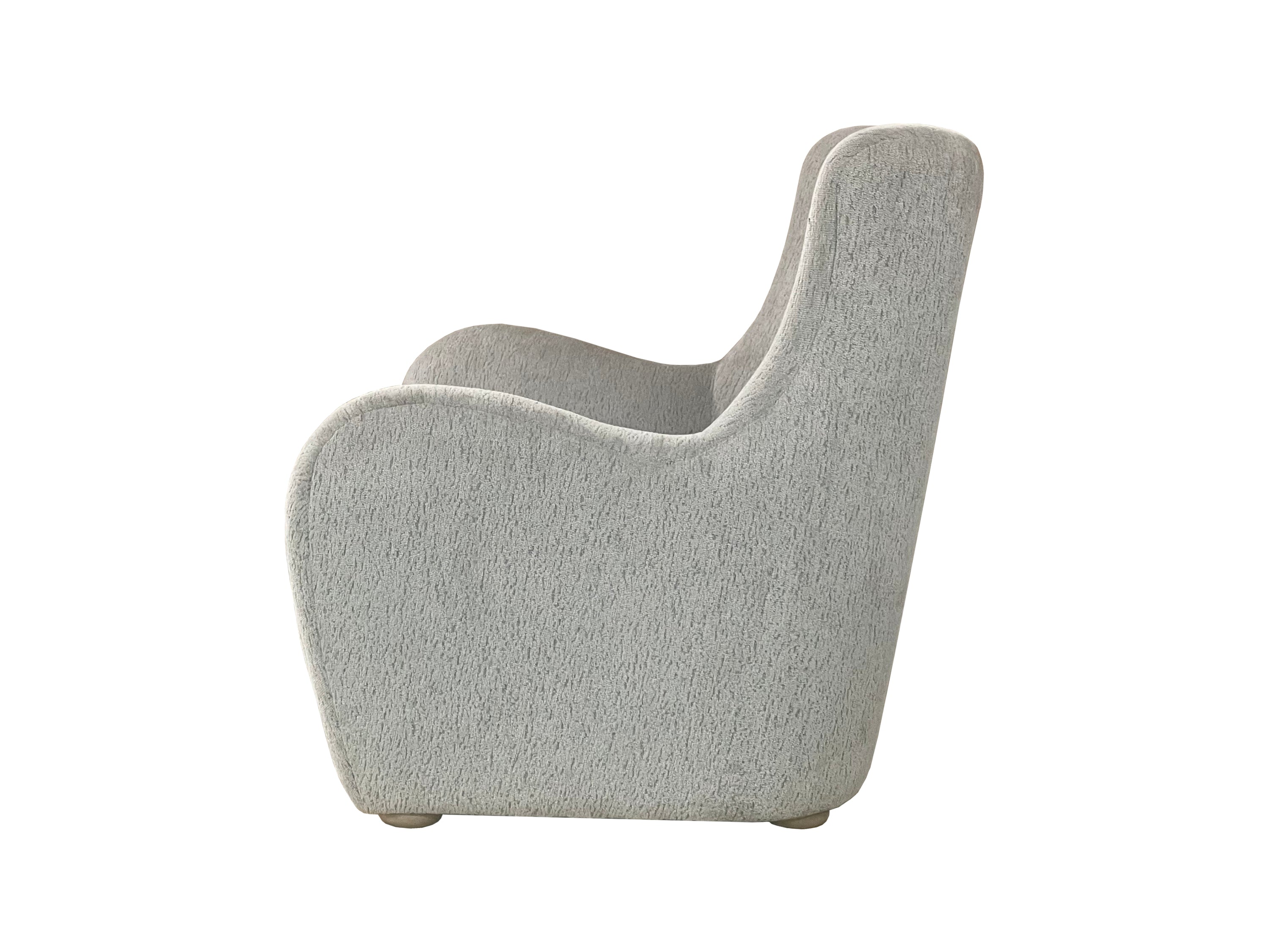 Swivel Accent Chair in Zinc Colored Fabric