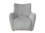 Swivel Accent Chair in Zinc Colored Fabric