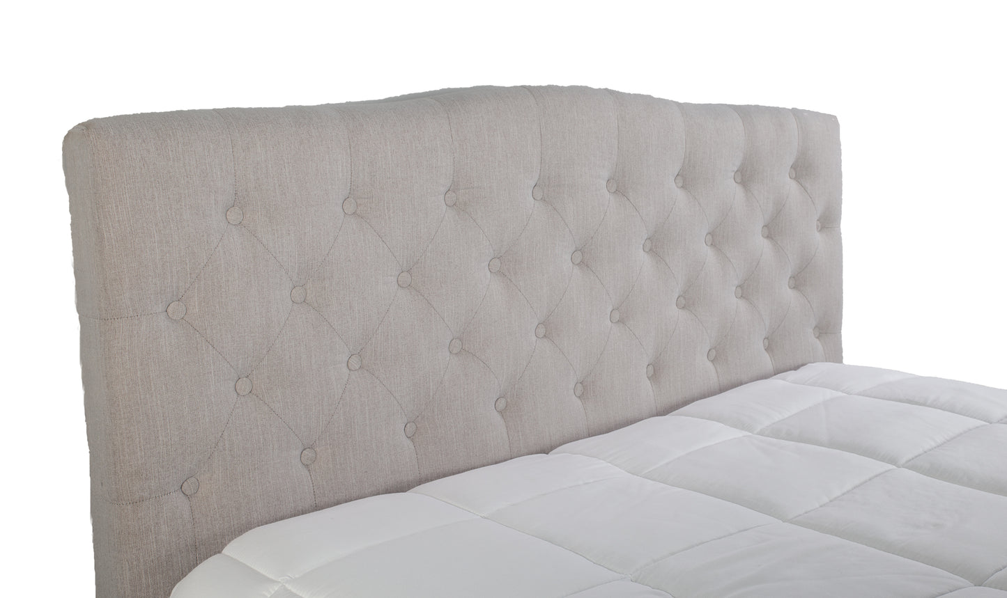 King Upholstered Bed With 2 Nightstands