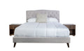 King Upholstered Bed With 2 Nightstands