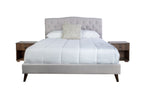 King Upholstered Bed With 2 Nightstands