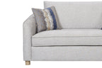 Loveseat in Sand Fabric - 2 Down Pillows