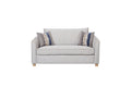 Loveseat in Sand Fabric - 2 Down Pillows
