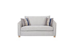 Loveseat in Sand Fabric - 2 Down Pillows