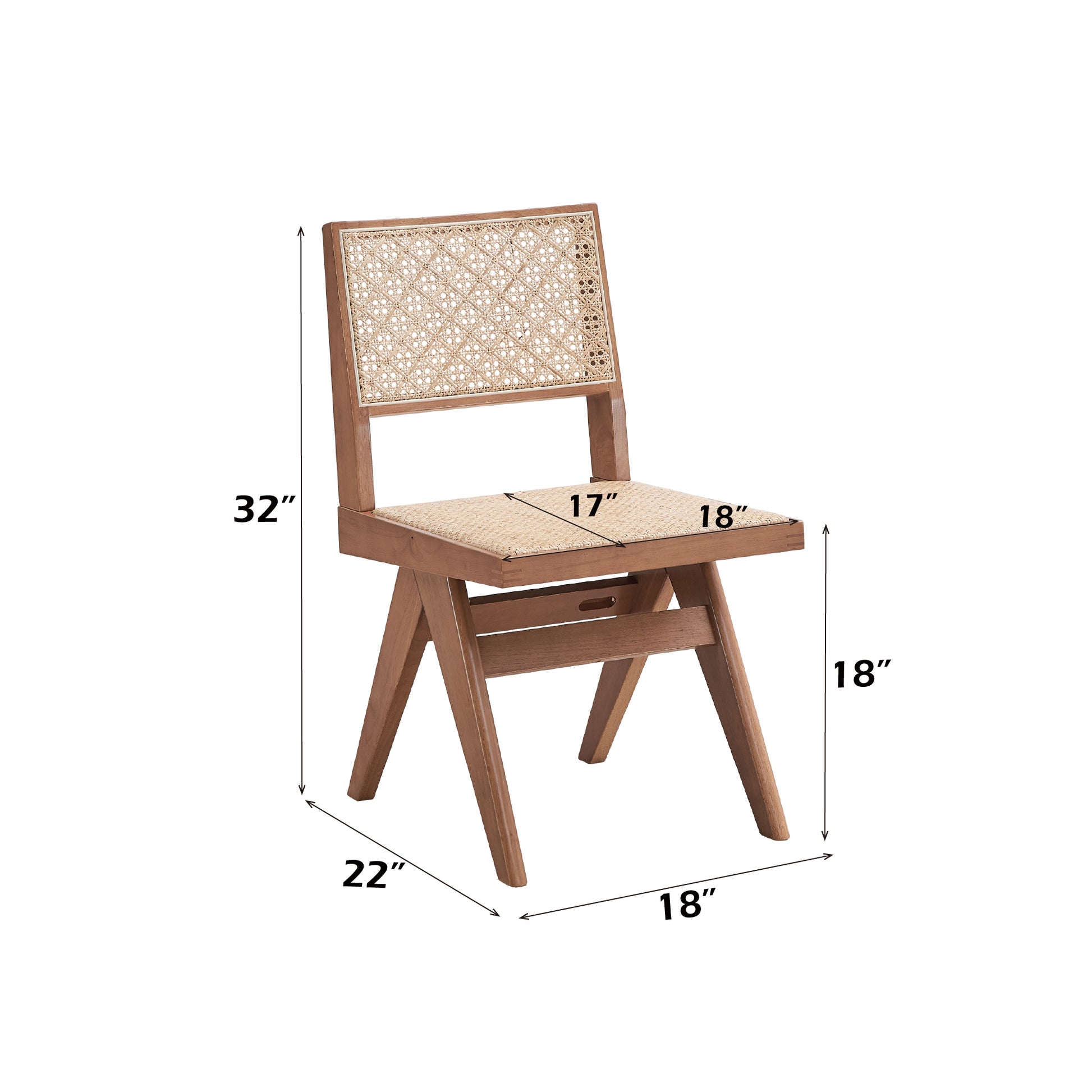 Valentina 6Pcs Rattan & Natural Finish Patio Furniture Set