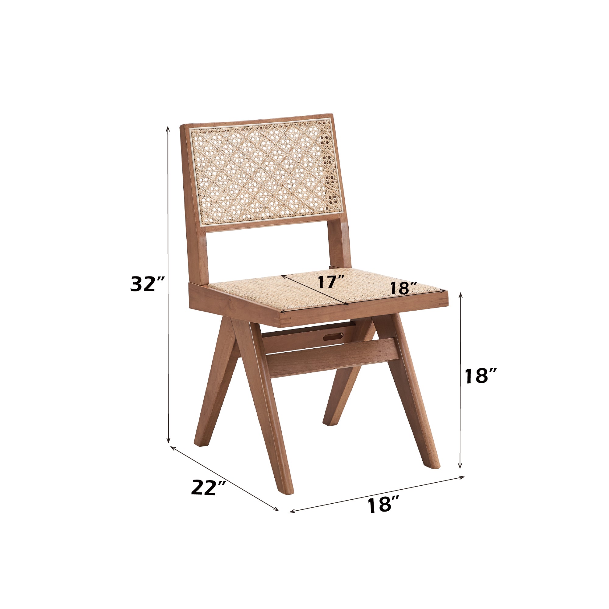 Valentina 6Pcs Rattan & Natural Finish Patio Furniture Set