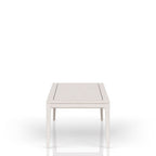 Expandable Leg Tablewith Metal Inlay - Vanilla