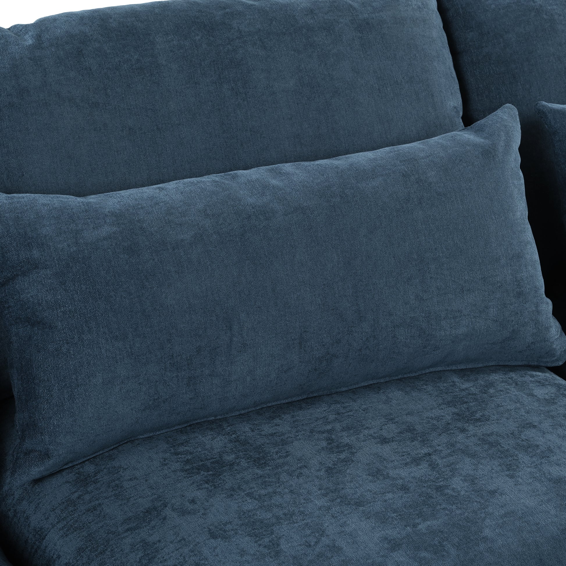 U_Style U-shaped Freely Transformable Modular Corner Sofa with Two Ottomans, Suitable for Living Rooms, Studies, Home Theaters, and More.