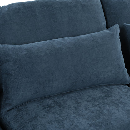 U_Style U-shaped Freely Transformable Modular Corner Sofa with Two Ottomans, Suitable for Living Rooms, Studies, Home Theaters, and More.