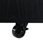 Multi-Functional Lift-Top Coffee Table with Hidden Storage and Stools, Multi-Function Modern Center Table with 4 Stools and Casters,Perfect for Modern Living Spaces, Black