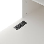 Versatile Makeup Vanity Desk with Mirror and Charging Station, Dressing Table with 8 Hidden Storage Compartments, Computer Desk with 3 Drawers, 2 Cabinets and Open Shelves,Home Office Desk, White