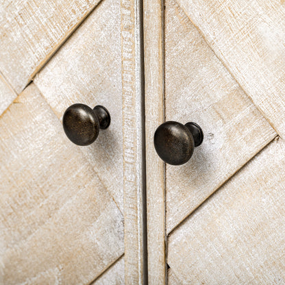 U_Style Versatile console table with Woven Wood Slats and Solid Wood Veneer,Suitable for Entryway, Hallway, Living Room,Foyer,Corridor