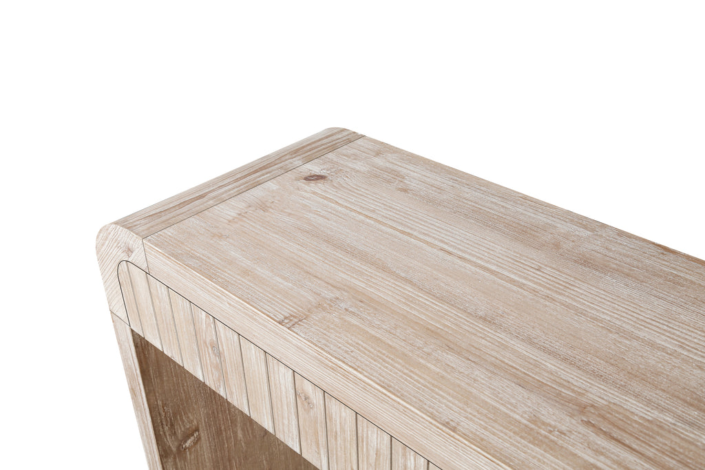 59'' Vintage Crafted Entryway Table,Two Hidden Handle Drawers,Farmhouse Console Table ,Easy Assembly, for Entrance & Dinning Room & Living Room & Hallway (Natural Wood Washed)