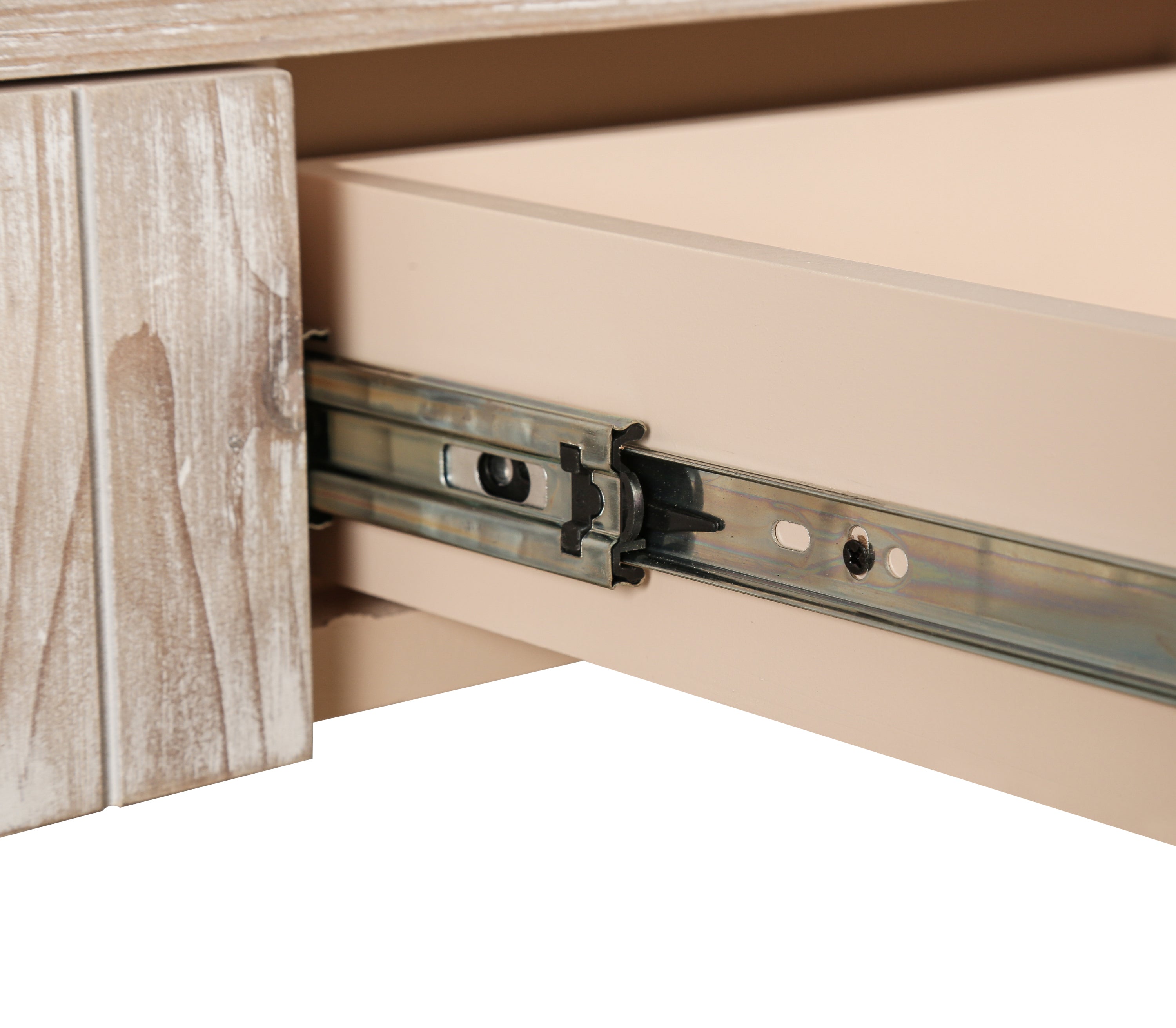 59'' Vintage Crafted Entryway Table,Two Hidden Handle Drawers,Farmhouse Console Table ,Easy Assembly, for Entrance & Dinning Room & Living Room & Hallway (Natural Wood Washed)