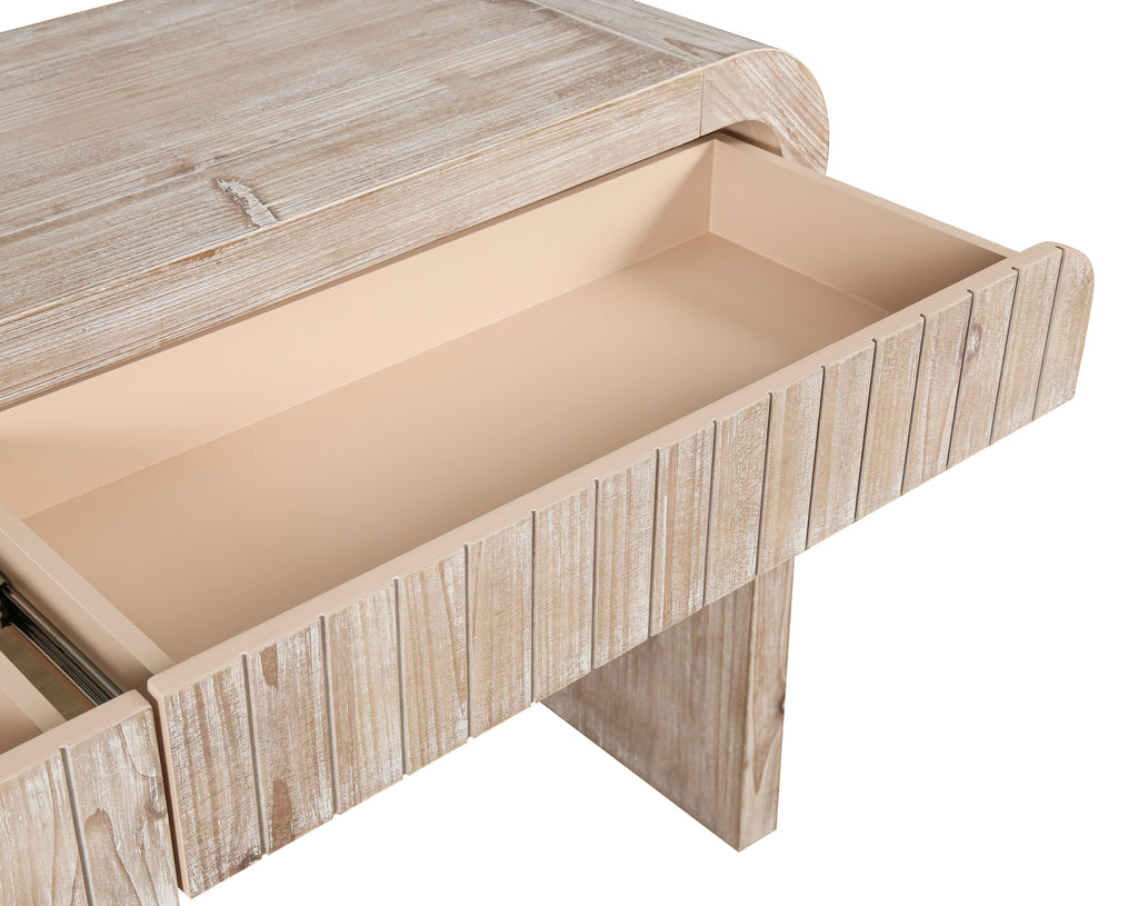 59'' Vintage Crafted Entryway Table,Two Hidden Handle Drawers,Farmhouse Console Table ,Easy Assembly, for Entrance & Dinning Room & Living Room & Hallway (Natural Wood Washed)